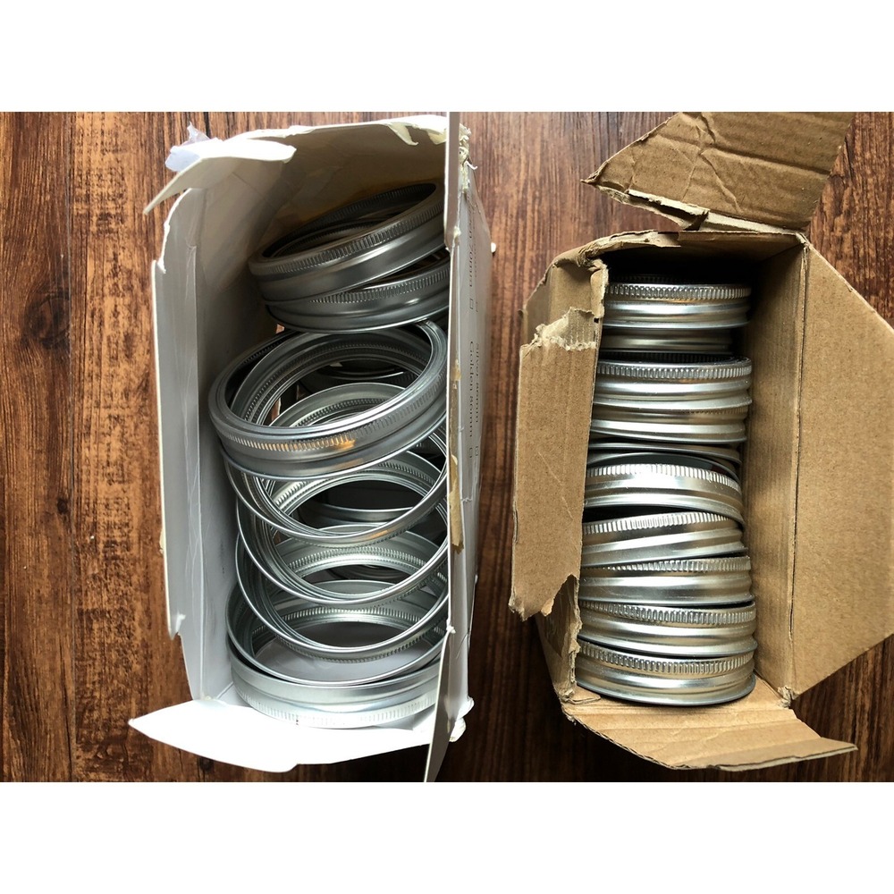 Wide and Regular Mouth Majson Jarr Canning Lids With Bands 18 + 23 New